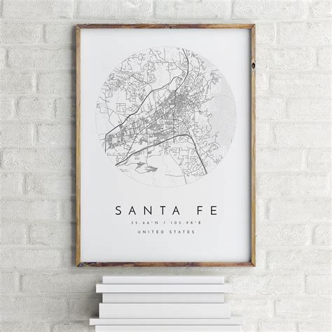 Santa Fe City Map, Map of Santa Fe, Home Town Map, City Map, Santa Fe ...