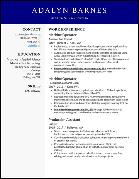 Image result for Process Operator Resume Examples