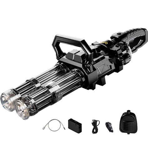 Salt Gun Fly Killer Electric Double Barrel Gatling Water Gun ...
