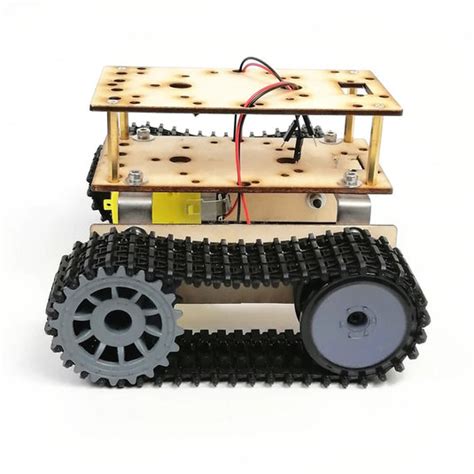 Wooden Robotic Tank Chassis DIY Robot by ThinkRobotics – ThinkRobotics.com