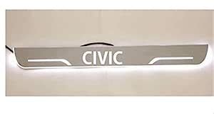DS ENTERPRISE Door Steel Plates with Light For Honda Civic Set of 4PCS ...