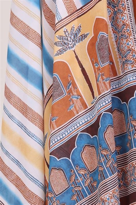 Buy White Geometric Printed Dupatta Online for Woman | Shop for Aurelia