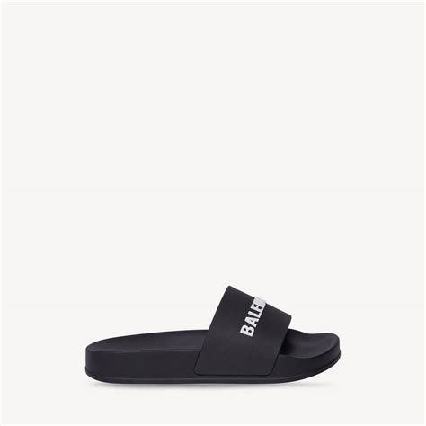 Kids - Pool Slide Sandal in Black | Balenciaga ZW