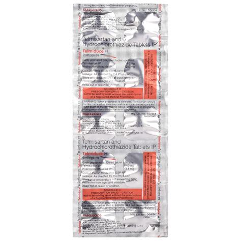 Telmiduce H - Strip of 10 Tablets : Amazon.in: Health & Personal Care