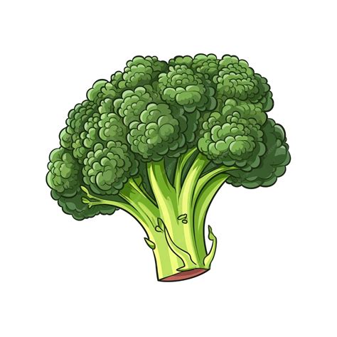 Premium Vector | Hand drawn broccoli cartoon vector illustration ...
