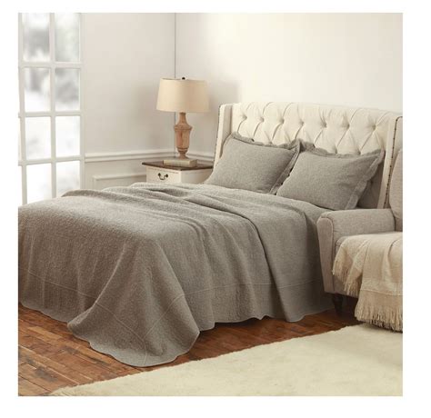 Softesse Cotton 3-piece Comforter Set, Full/Queen, Melia Stone Wash ...