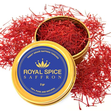 Amazon.com : Royal Spice Saffron, Finest Pure Premium All Red Super ...