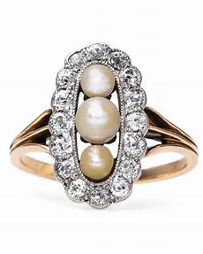 Pearl Wedding Rings by Pretty Pearl Engagement Rings Martha Stewart Weddings Pearl Wedding Rings