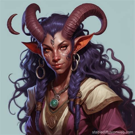 Druid of the Moon Circle Tiefling Dungeons and Dragons | Stable ...