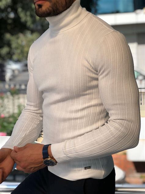Men's Slim Fit Turtleneck Cotton at Cameron Blake blog