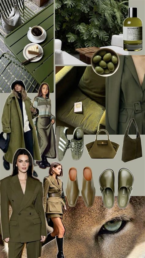 Olive Green , Color trending fall/winter 2024 in 2025 | Olive green ...