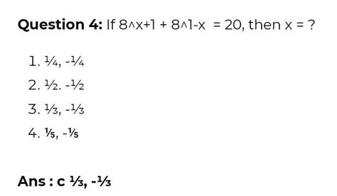 If 8^x+1 + 8^1-x = 20, then x = ? - Brainly.in