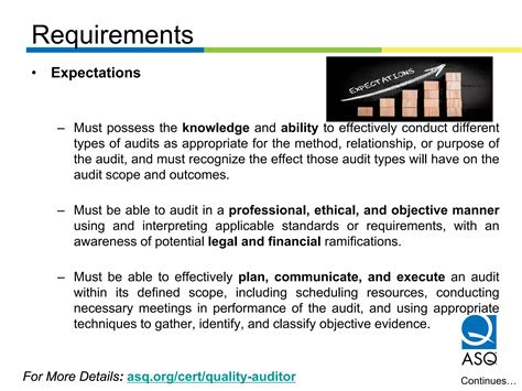 Overview of ASQ Certified Quality Auditor (CQA) | PDF