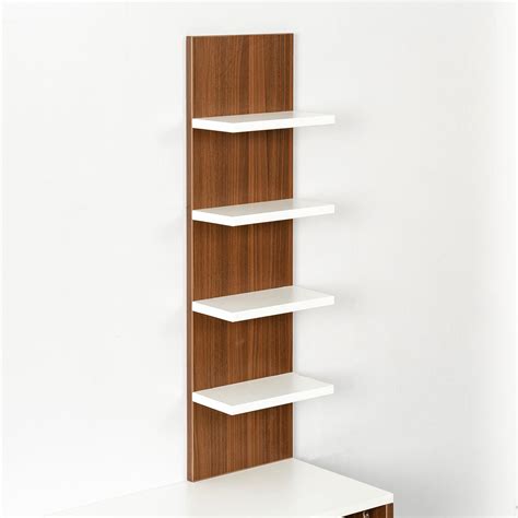 Buy Helios Zeta Floating TV Console Unit with Side Shelf - White from ...