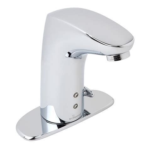 Symmons Polished Chrome Single Hole Touchless Bathroom Sink Faucet with ...