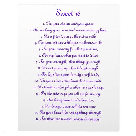 Sweet 16" 8" x 10" Plaqu Size: 8x10 With Easel. Gender: unisex. Age ...