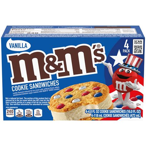 M&M'S Cookie Sandwiches with Vanilla Ice Cream - Walmart.com