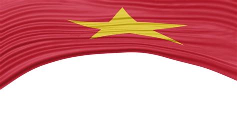 Vietnam flag wave national flag clipping path | Premium Photo