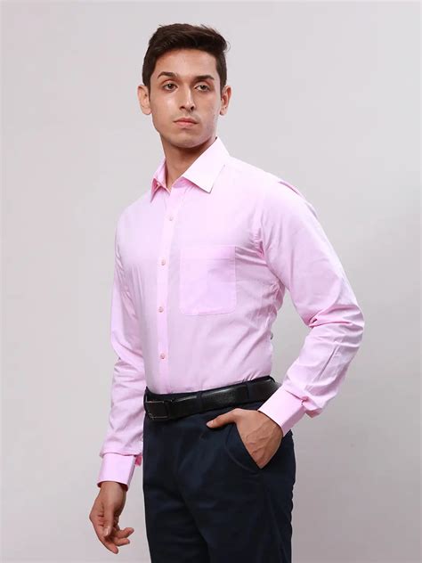 Raymond Men Pink Slim Fit Cotton Formal Shirt – MyRaymond