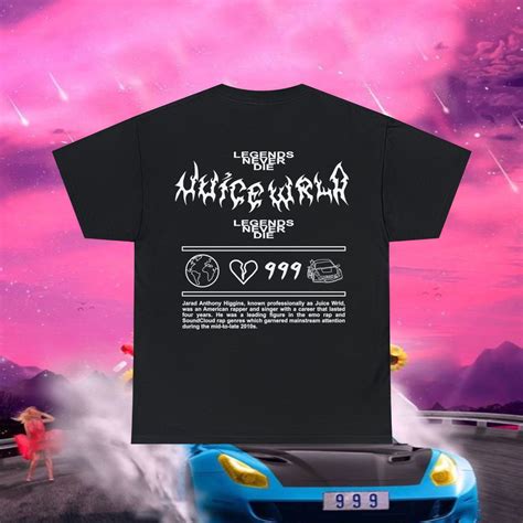 Juice WRLD T-shirt Lemonade Orange Juice World T-shirt Lyrical Sxen ...