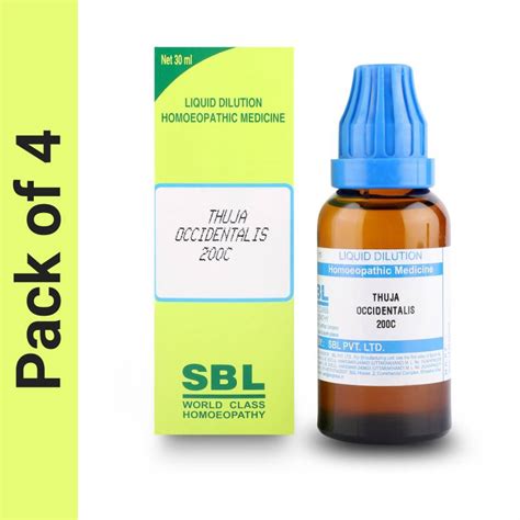 SBL Thuja Occidentalis 200C Liquid Price in India - Buy SBL Thuja ...