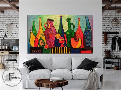 Extra Large 3d Textured Still Life Abstract Painting, Kitchen Art ...