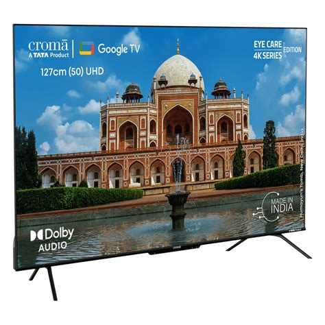 Buy Croma 127 cm (50 inch) 4K Ultra HD LED Google TV with Dolby Audio ...