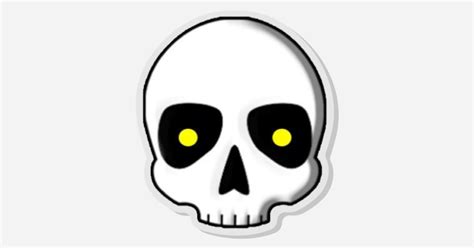 skull pin by Joseph German | Pins | Sticker Mule India