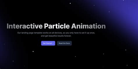 Partical Animation JavaScript 的图像结果