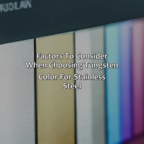 What Color Tungsten For Stainless Steel - colorscombo.com