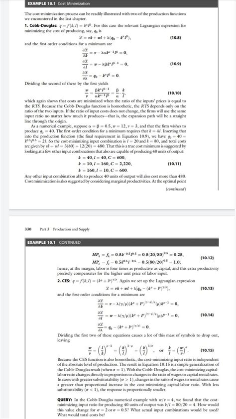 Image result for Cost Minimization Example