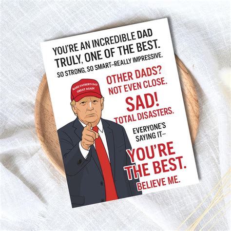 Trump Father's Day Card Printable