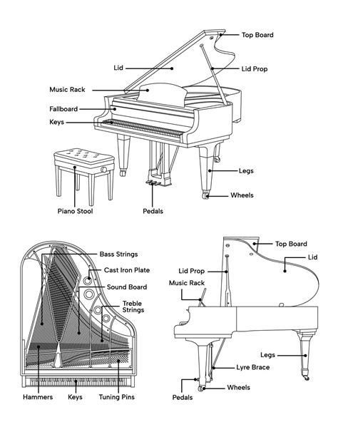 Baby Grand Piano Drawing