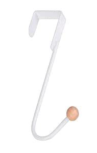 AIMERS Single Over The Door Hook Hanger with Wooden Ball for Hanging ...