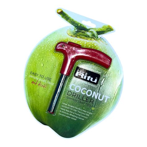 Ritu Coconut Driller – Stainless Steel Tube | Easy Push & Twist Tool f ...