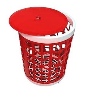 Supertech Plastic Foldable Laundry Basket and Multipurpose stool and ...