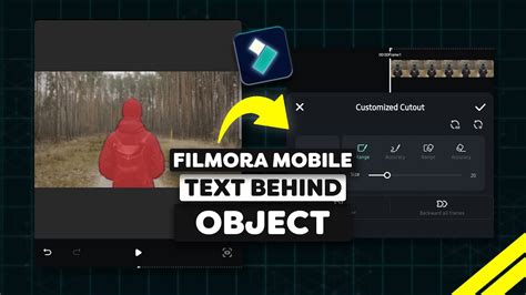 Image result for Filmora X. Text Behind Object