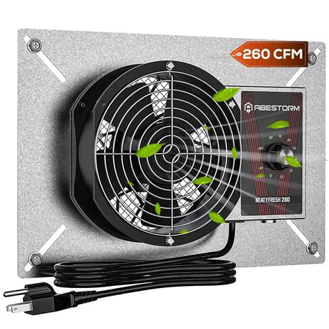 Abestorm 260CFM Crawlspace Ventilation Fan, IP-55 Rated 6.7 Inch Crawl ...