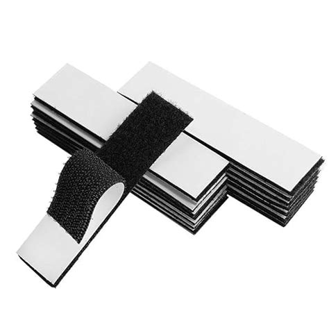 ECHSRT Industrial Strength Sticky Back Hook and Loop Strips | 1x4 Inch ...