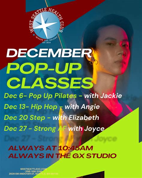 Classes & Schedules • West Seattle Health Club - Locally Owned and Operated