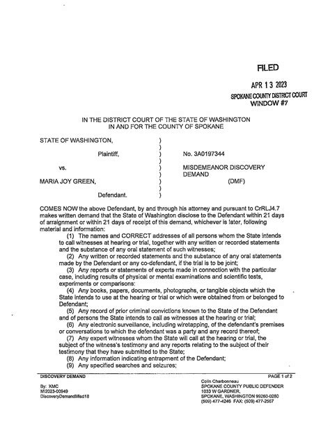 Spokane County Court Viewer