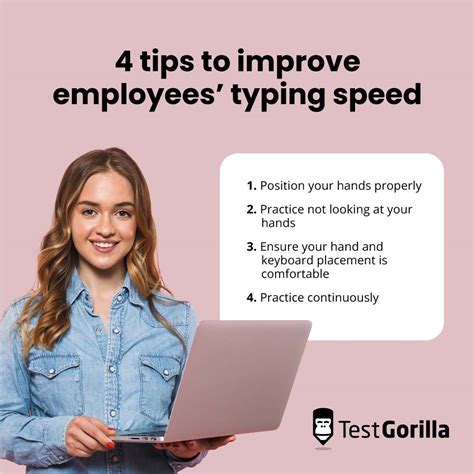 What is a good typing speed for employees and why?