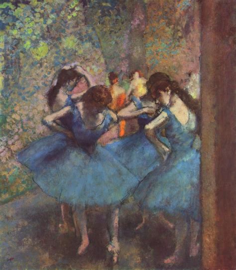 Dancers in Blue (1895) by Edgar Degas – Artchive