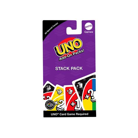 Mattel Games UNO Add-On Packs Stack Pack Card Game - Kmart