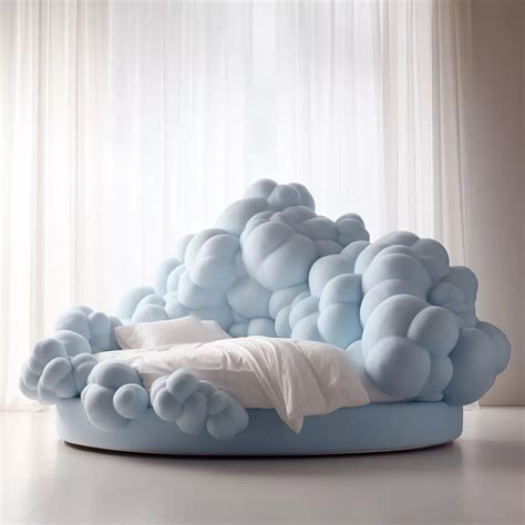 Cloud-Shaped Bed: Drift into Dreamland on a Heavenly Oasis