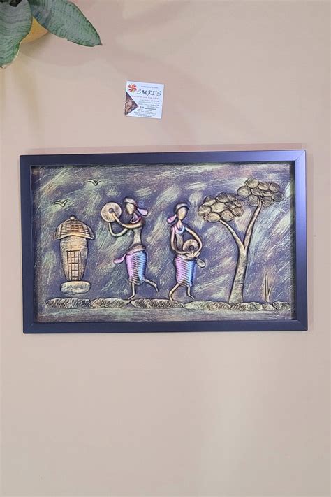 Mural Art Frame Metallic Craft Indian Handicrafts tribal art Home ...