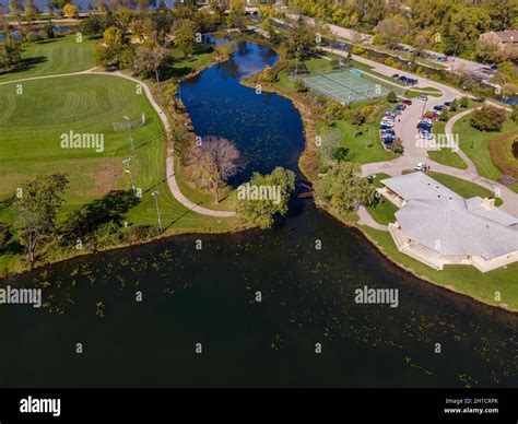 Aerial photograph of Tenney Park, Madison, Wisconsin, USA Stock Photo ...