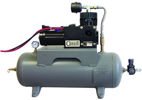 Tank-Mounted Air Compressor On Oasis Manufacturing