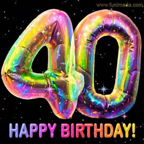 Happy 40th Birthday Animated GIFs - Download on Funimada.com