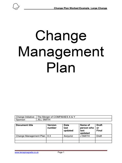 Change Management Plan Example 的图像结果